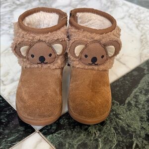 UGG Kids Brown Bear Shearling Boots